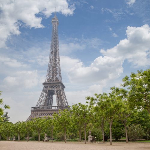 View eiffel Tower in Paris of France